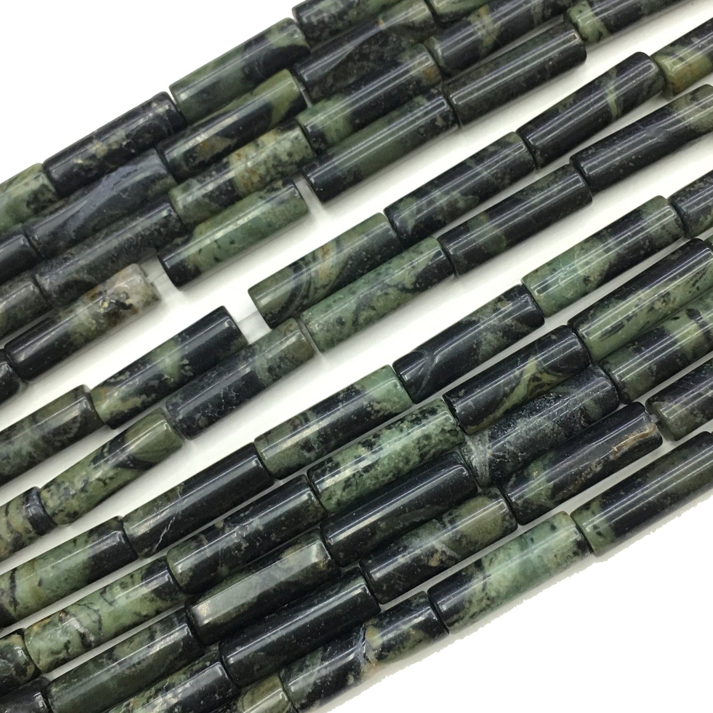 Natural Kambaba Jasper Tube Shape Beads 4X13MM