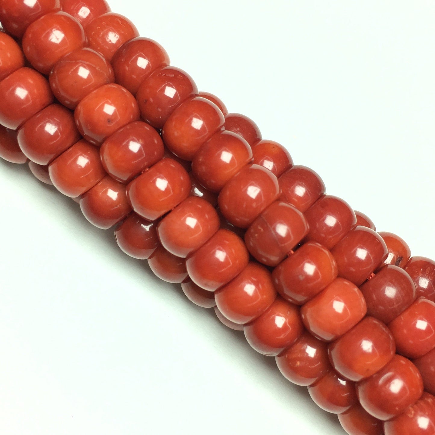 Natural Red Coral Rondelle Beads 4x6mm
