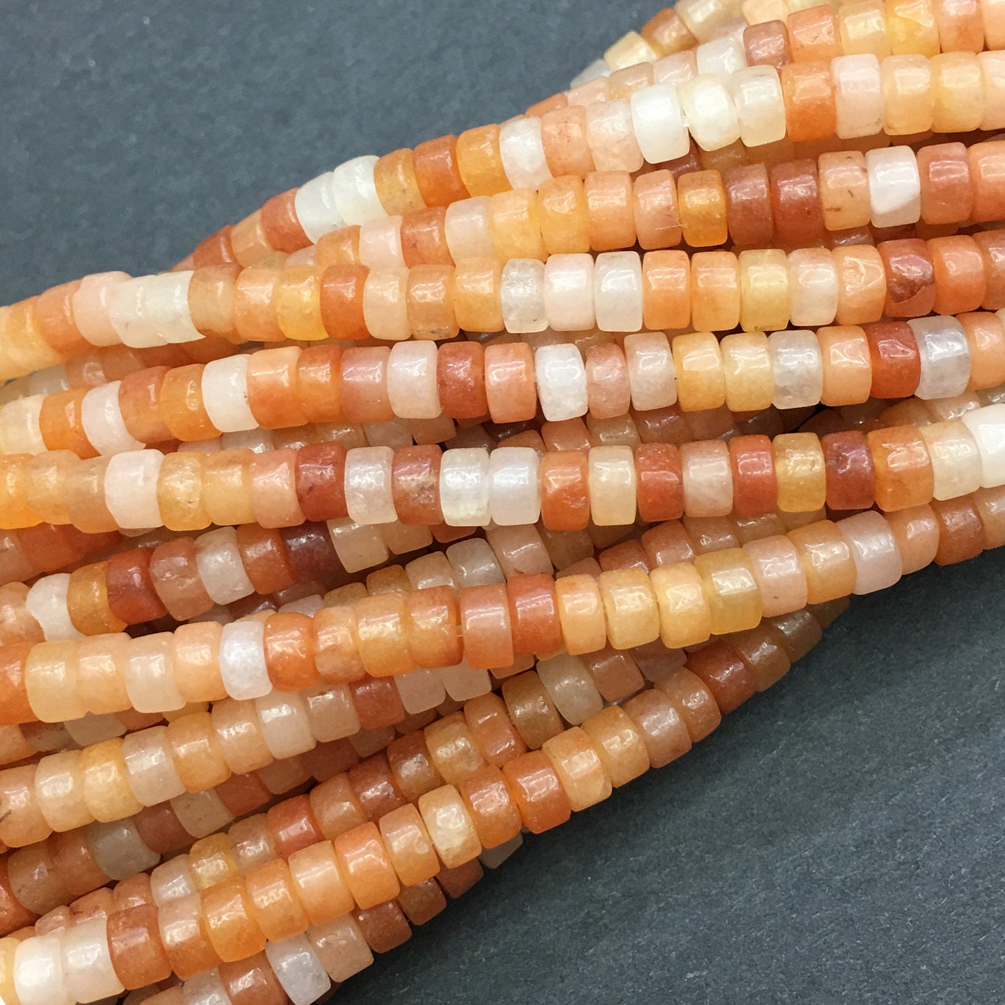 Natural Red Adventurine HeiShi Shape Beads Tube 2X4MM