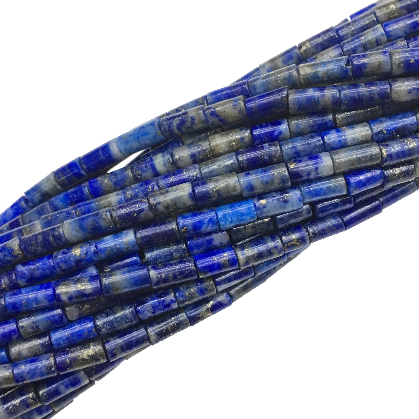 Natural Lapis Tube Shape Beads 2X4MM