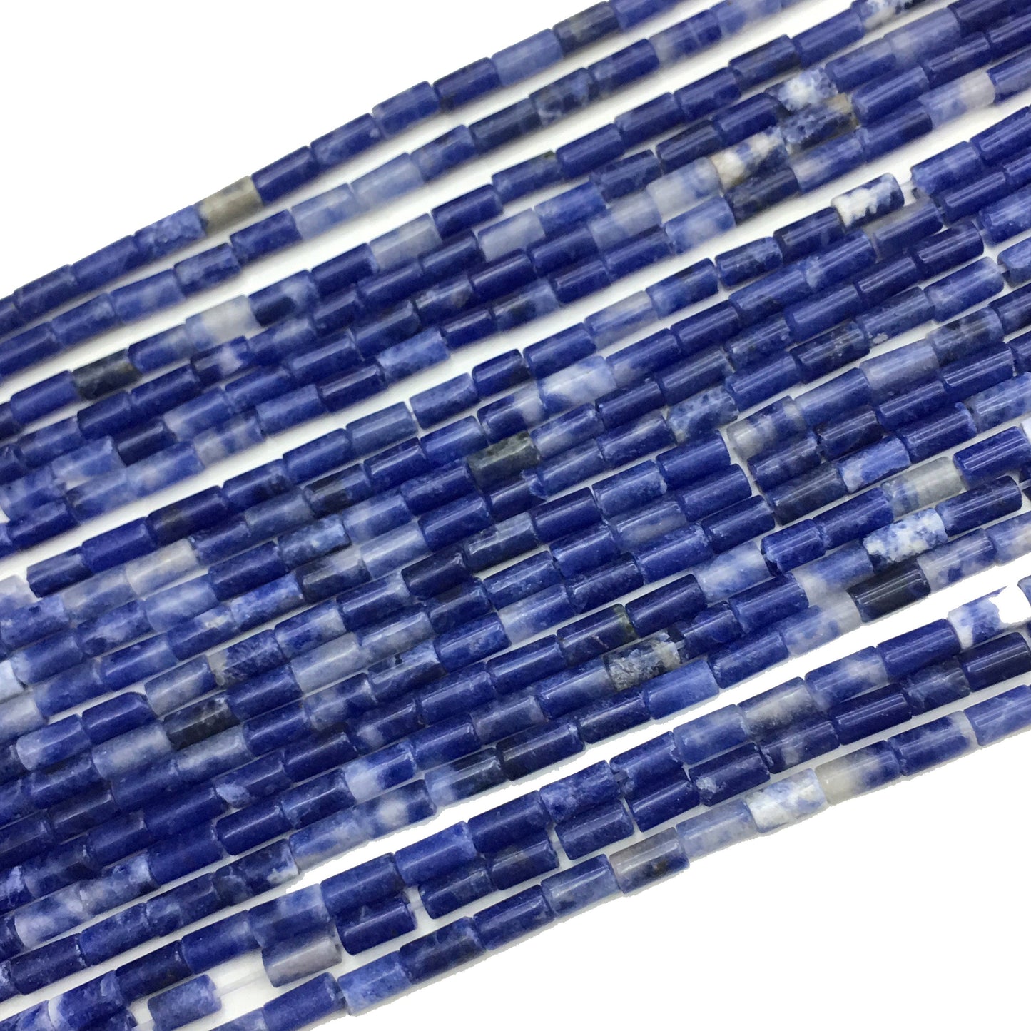 Natural Sodalite Tube Shape Beads 2X4MM