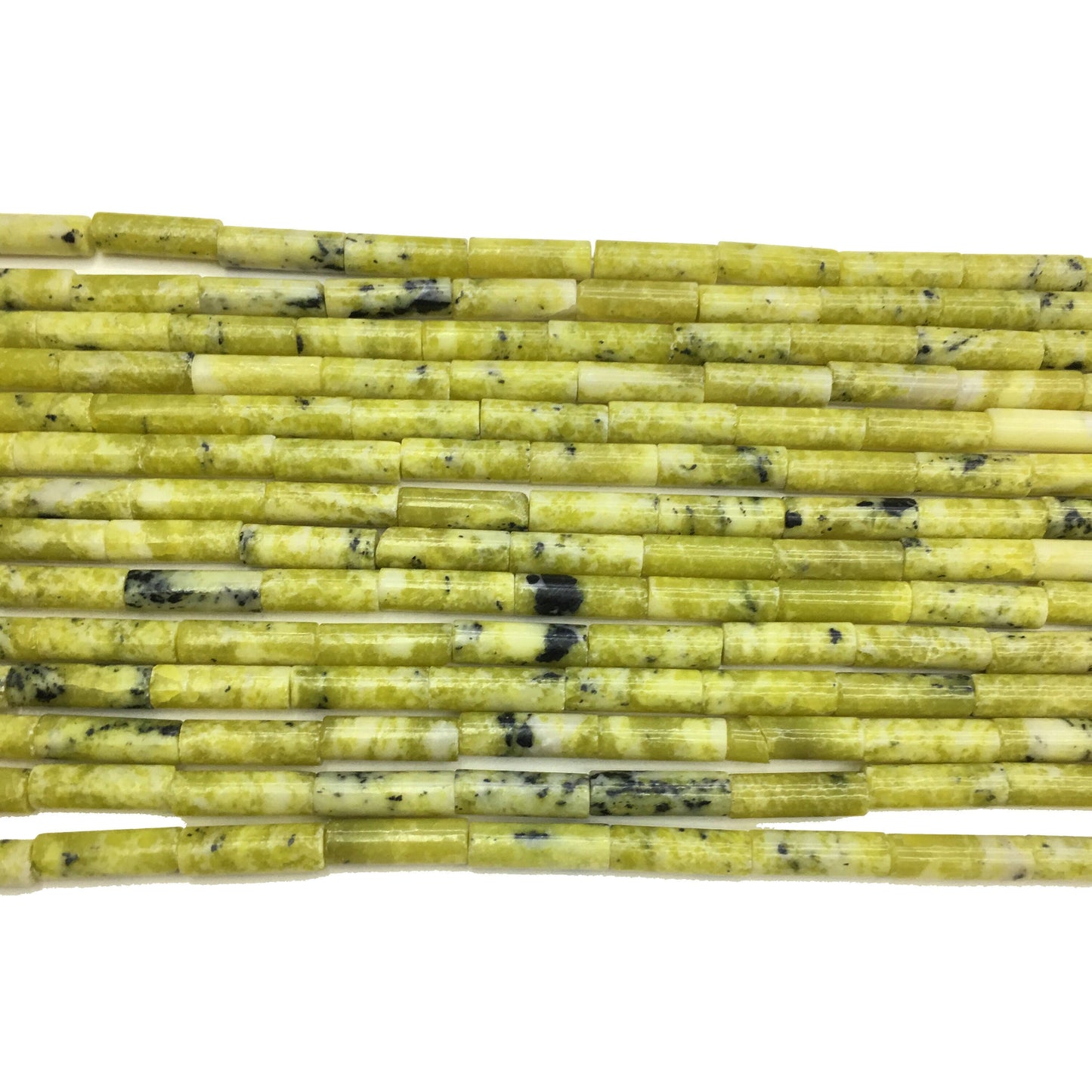 Natural Australian Jade Tube Shape Beads 4X13MM