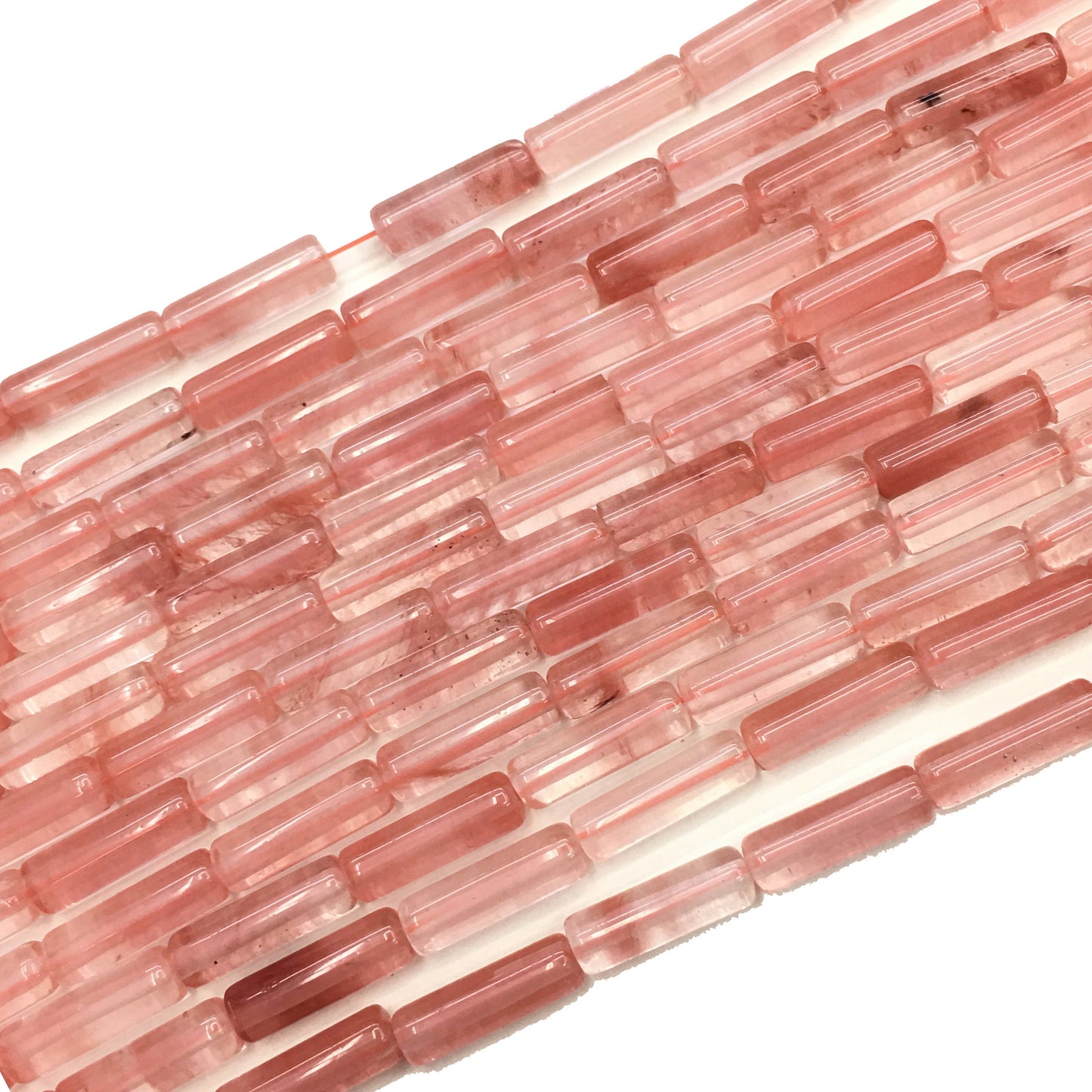 Natural Cherry Quartz Tube Shape Beads 4X13MM