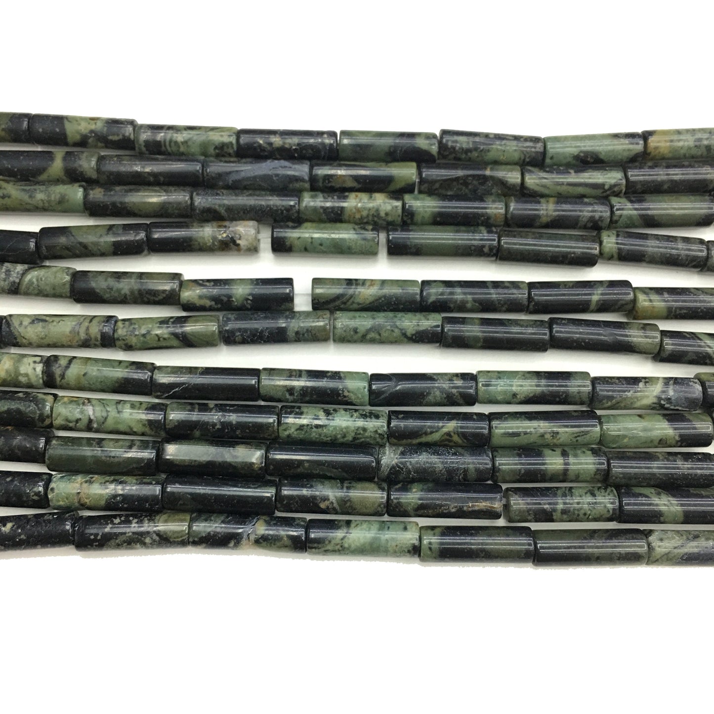 Natural Kambaba Jasper Tube Shape Beads 4X13MM