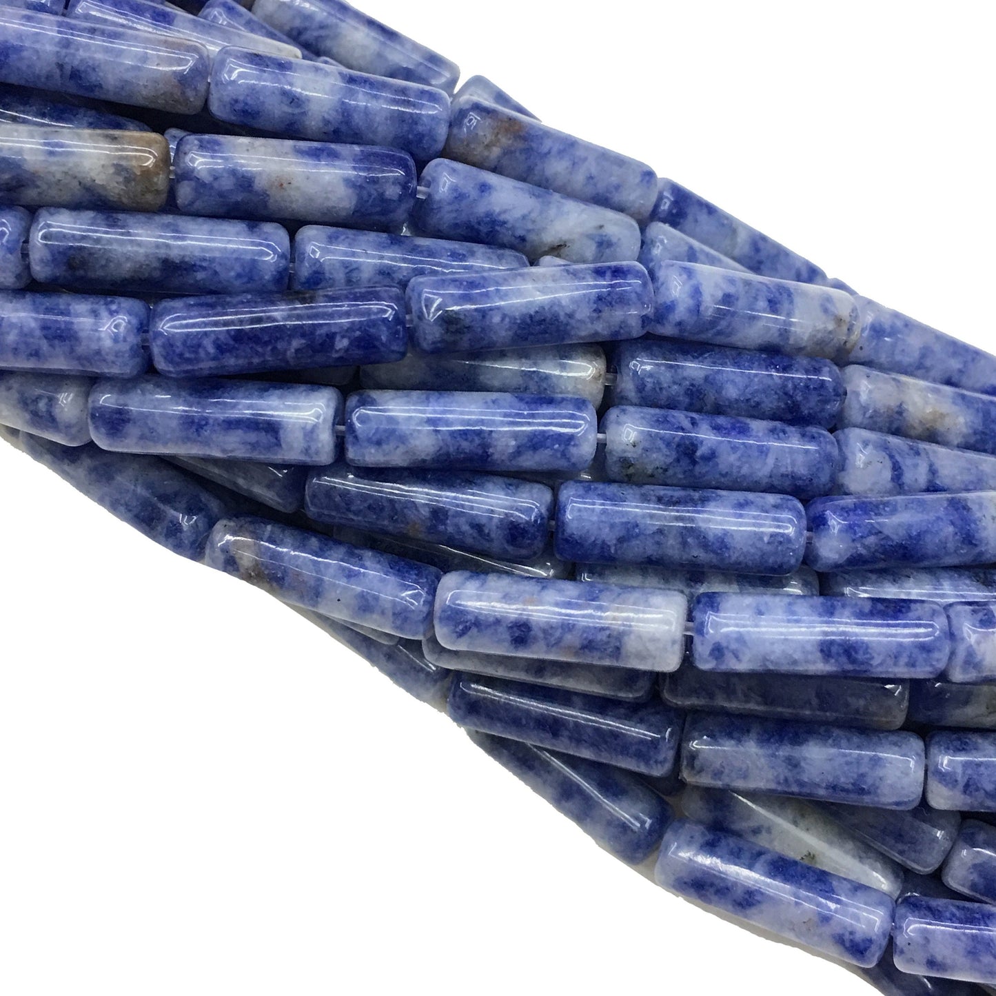 Natural Sodalite Tube Shape Beads 4X13MM