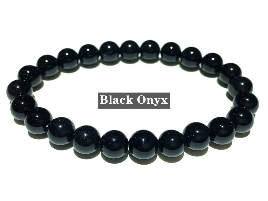 Natural Black Onyx Bracelet Round Beads Healing Energy Bracelet Loose Beads DIY Jewelry Making Design for Bracelet Necklace AAA Quality 10mm
