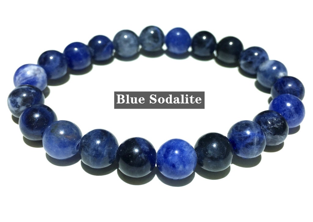 Natural Blue Sodalite Bracelet Round Beads Healing Energy Bracelet Loose Beads DIY Jewelry Making Design for Bracelet Necklace AAA Quality