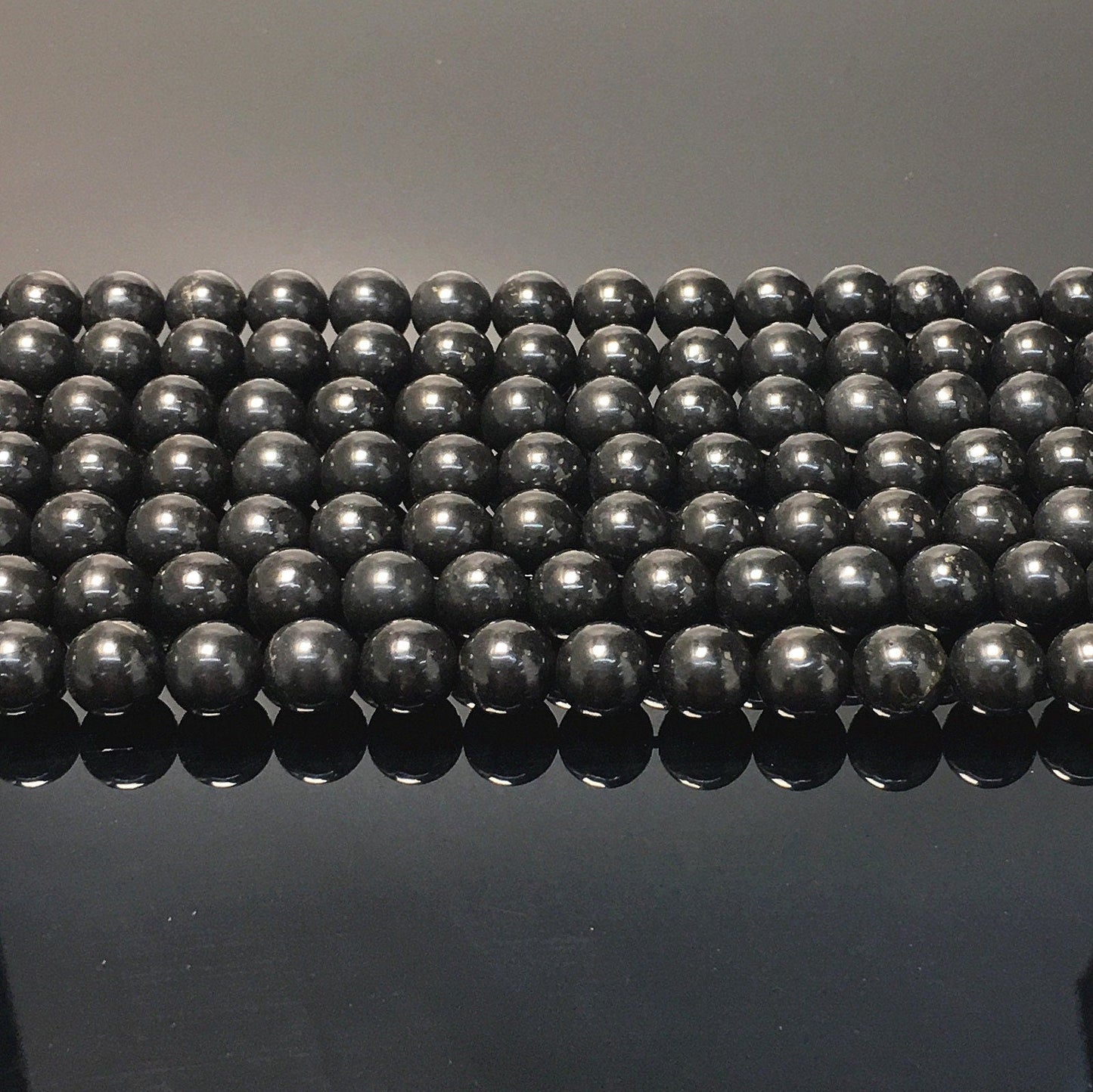 Natural Black Shungite Loose Bead