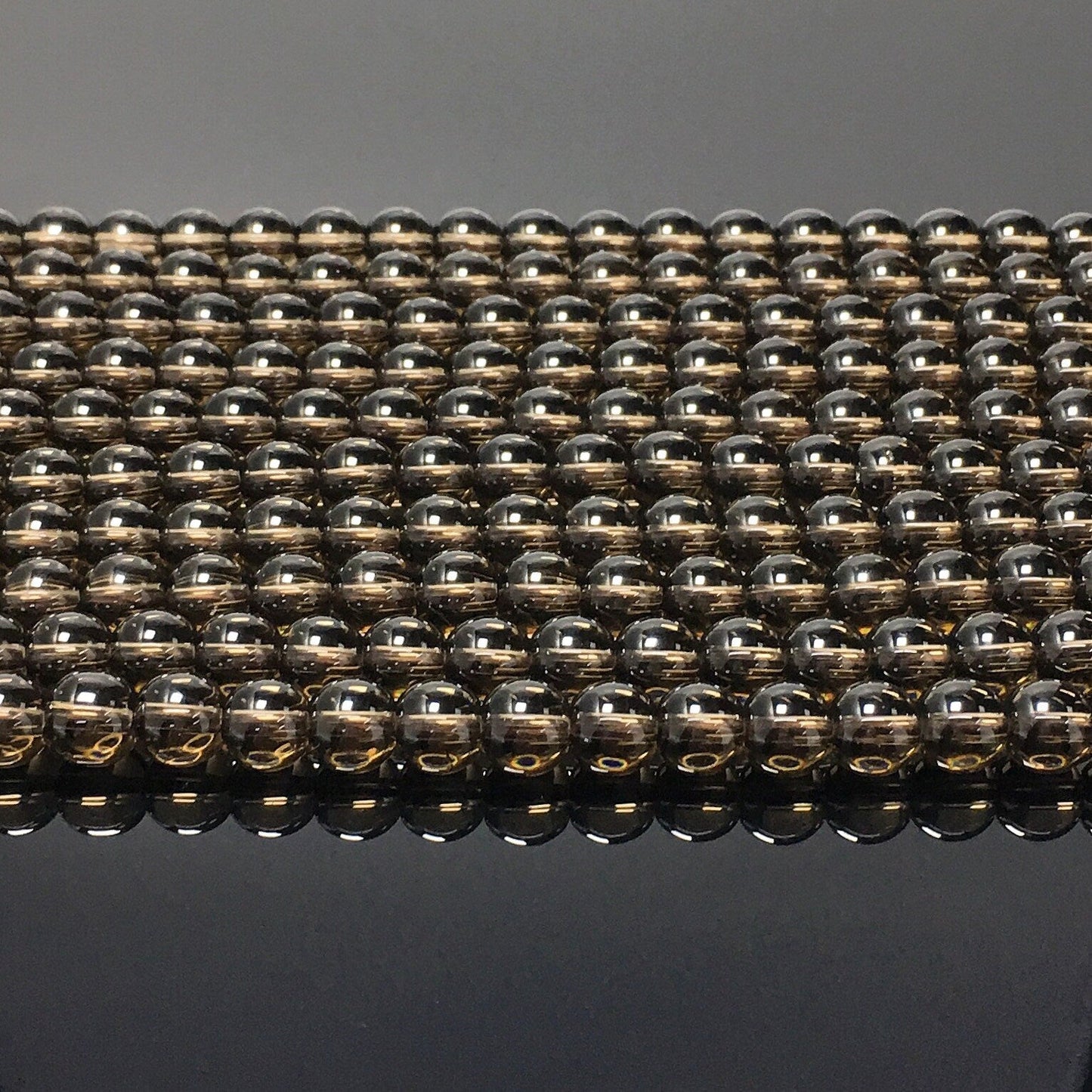 Natural Smoky Quartz Highly Polished Round Beads