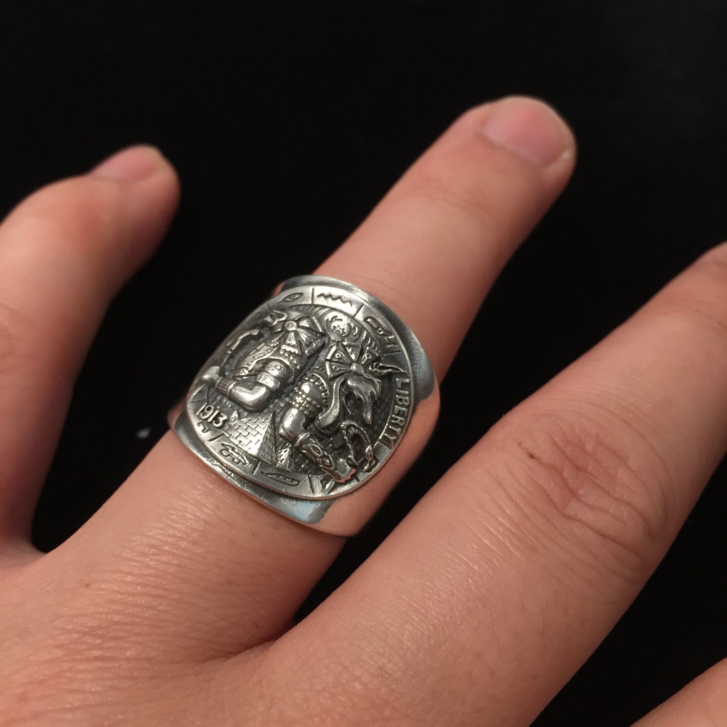 Classic Antique Retro 925 Sterling Silver Ring