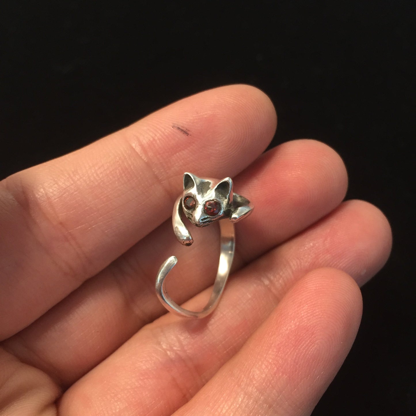 Fox Head Retro 925 Sterling Silver Ring