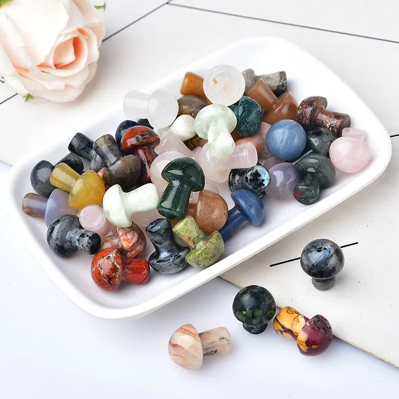 Crystal Mini Mushroom Decor