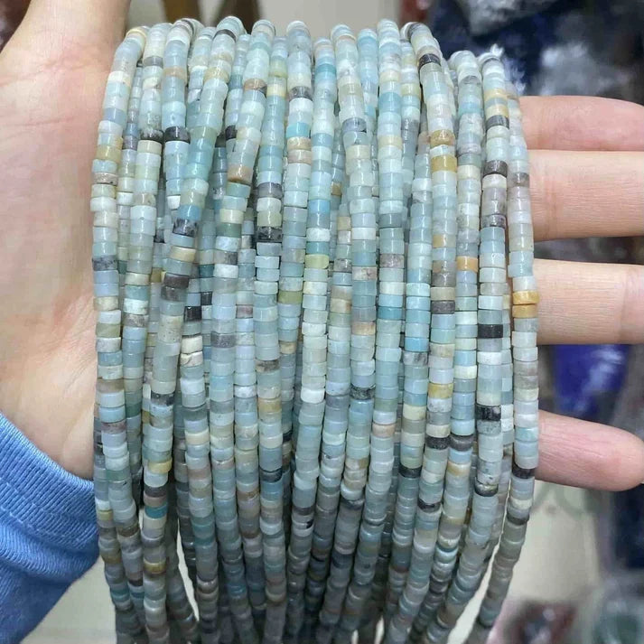 Heshi Shape Amazonite Beads