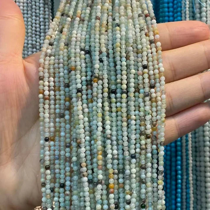 2mm 3mm 4mm Round Amazonite Beads