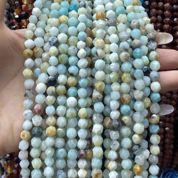 Diamond Shape Amazonite Beads