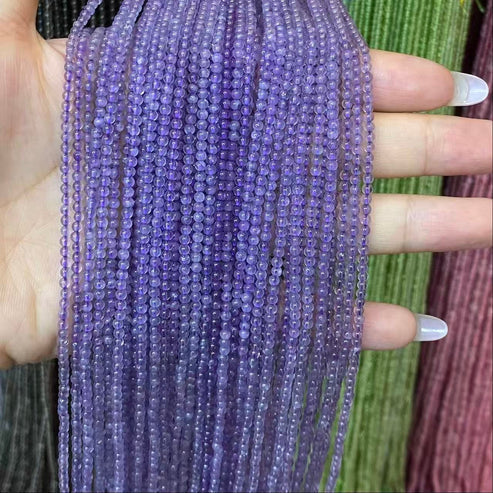 2mm 3mm 4mm Round Amethyst Crystal Beads