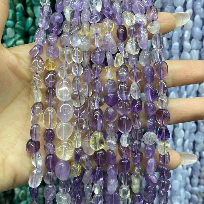 Nugget Shape Amethyst Beads