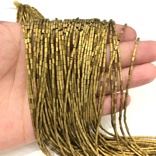 Tube Shape Hematite Beads