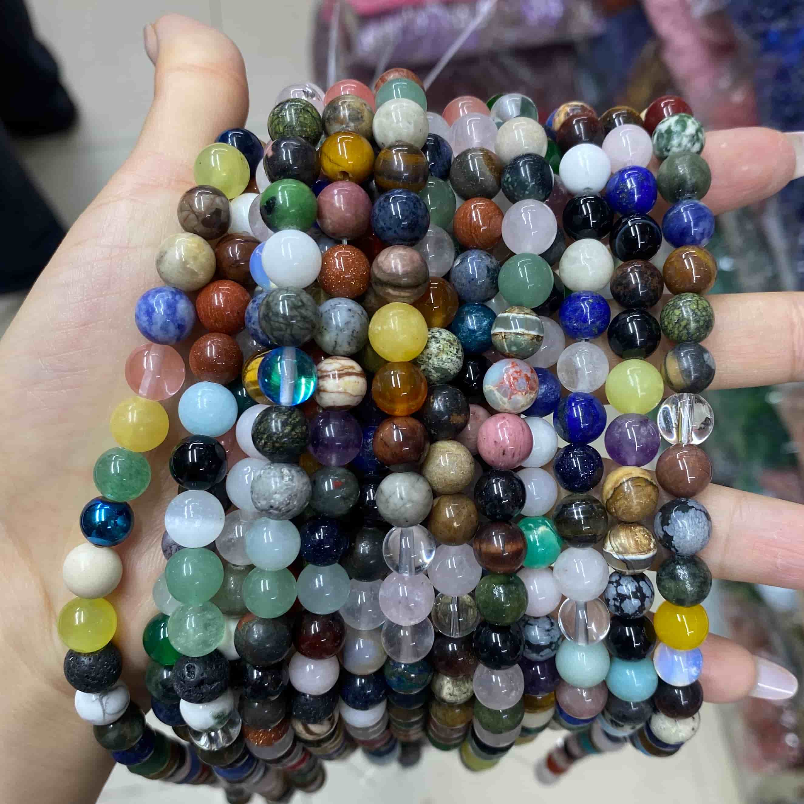 $2.5--8mm #2 Semi- Precious beadsFree Shipping