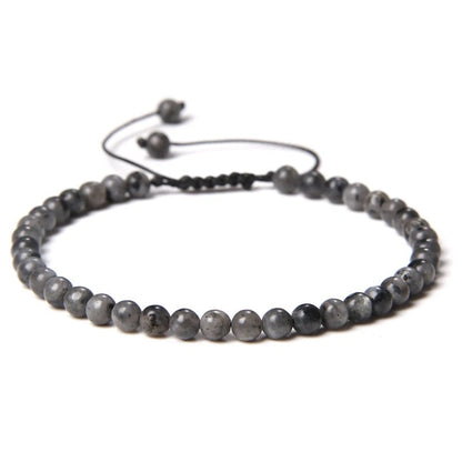 Beads Bracelet Adjustable Rope String Braided Bracelets 4mm 6mm 8mm
