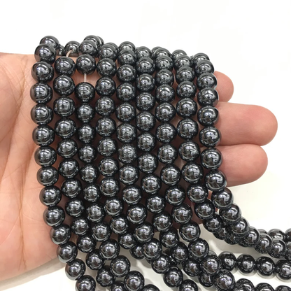 Round Shape Hematite Beads