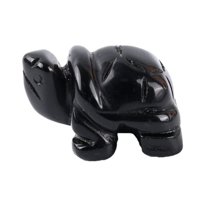 Turtle Statue Hand Carved Animal Figurine
