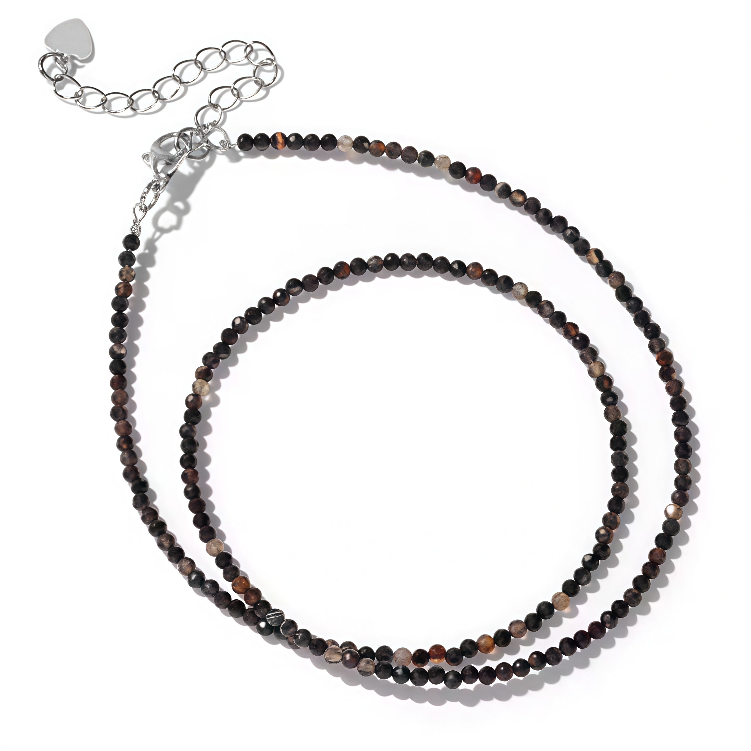 2mm Shining Beads Stone Necklace Choker Jewelry