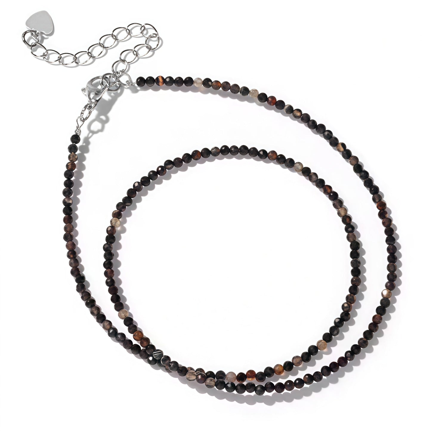 2mm Shining Beads Stone Necklace Choker Jewelry
