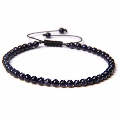 Beads Bracelet Adjustable Rope String Braided Bracelets 4mm 6mm 8mm
