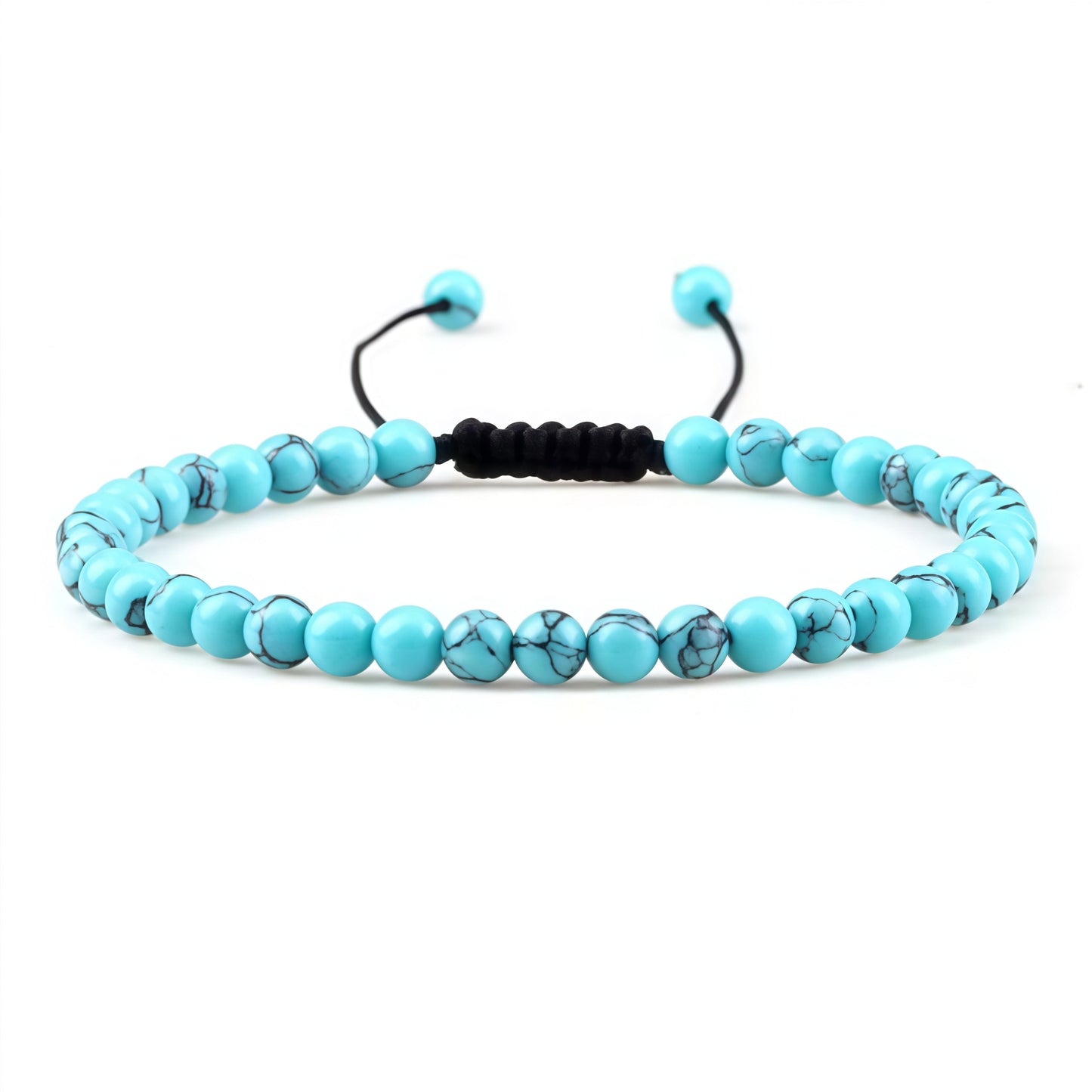 Beads Bracelet Adjustable Rope String Braided Bracelets 4mm 6mm 8mm