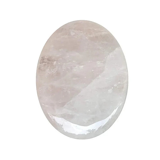 Oval Palm Clear Quartz