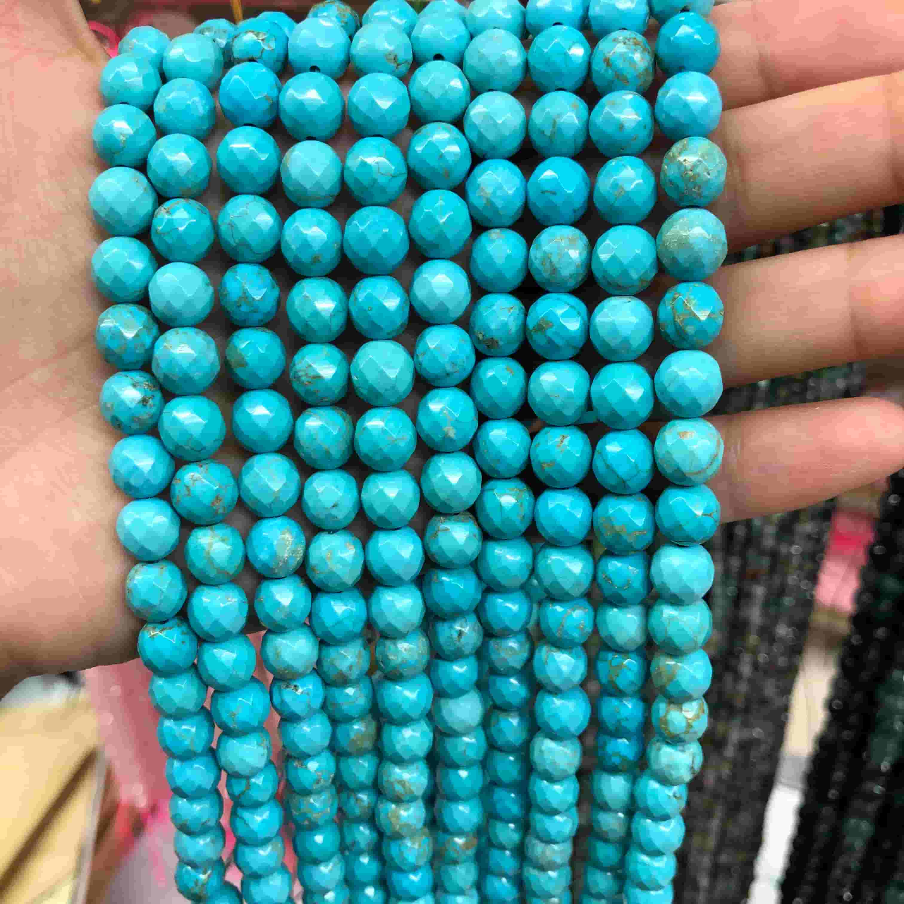 Round Faceted Beads Crystal/Quartz/Jasper/Agate 6mm 8mm 10mm