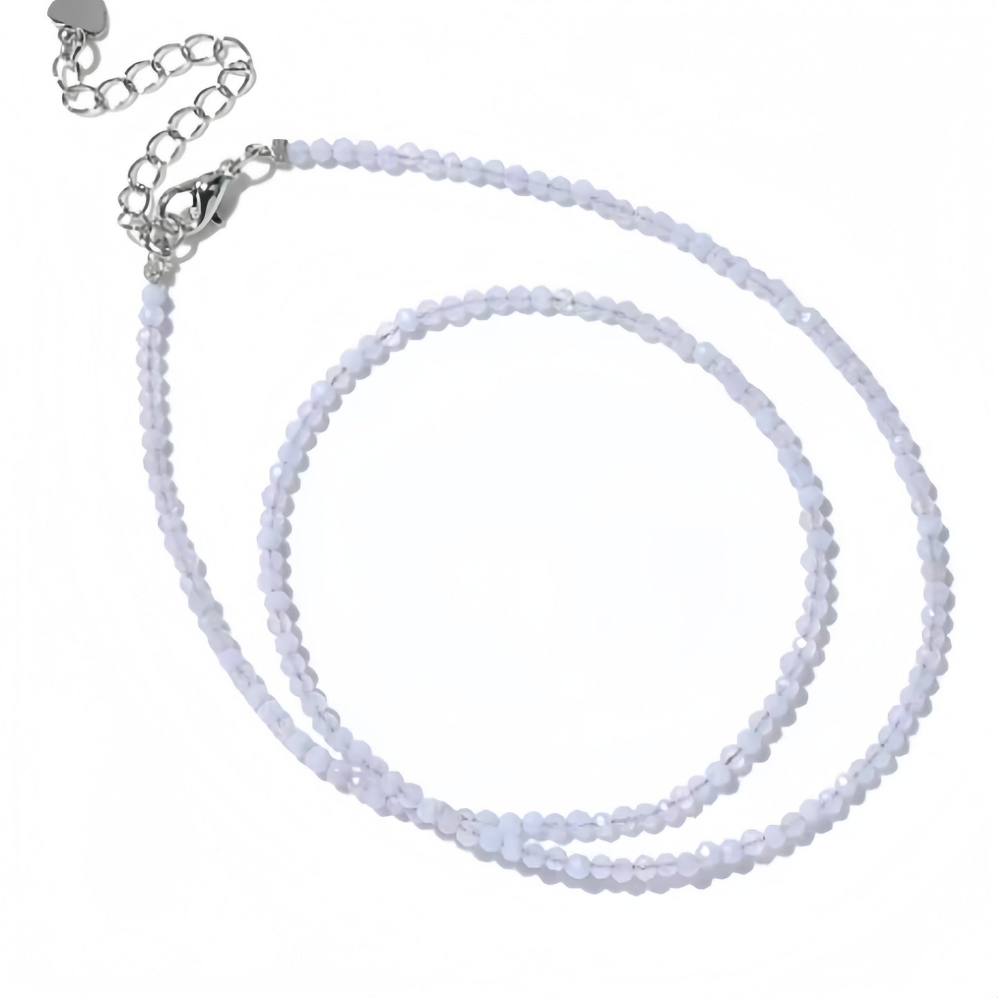 2mm Shining Beads Stone Necklace Choker Jewelry
