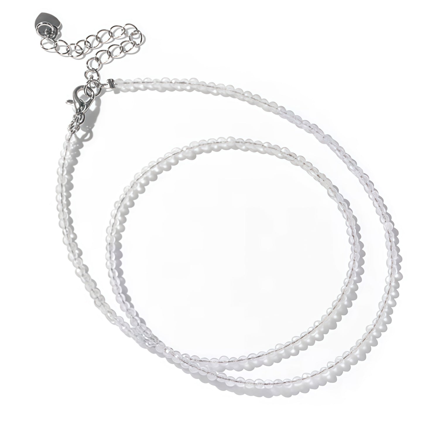 2mm Shining Beads Stone Necklace Choker Jewelry