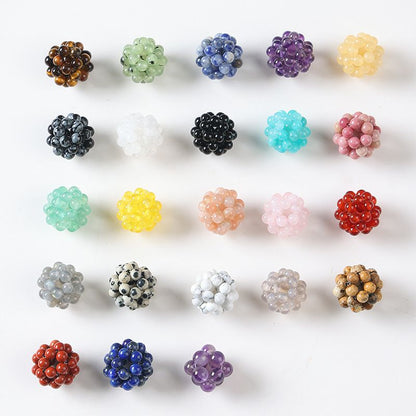 Handmade Crystal Stone Beads Ball Shape 1PCS