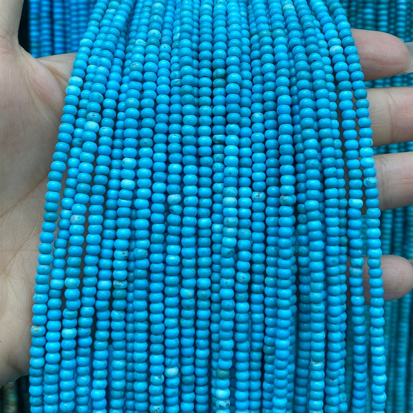 Rondelle & Heshi Turquoise Beads