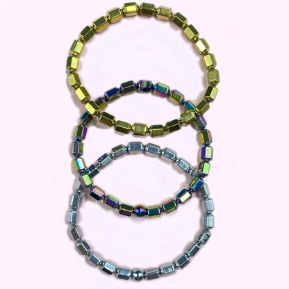 Triple Hematite for Weight Loss Crystal Bracelet