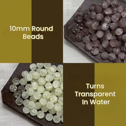 100pcs Water‑Sensitive Beads · Turns Transparent In Water