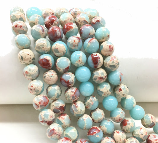 Blue Imperial Round Loose Bead