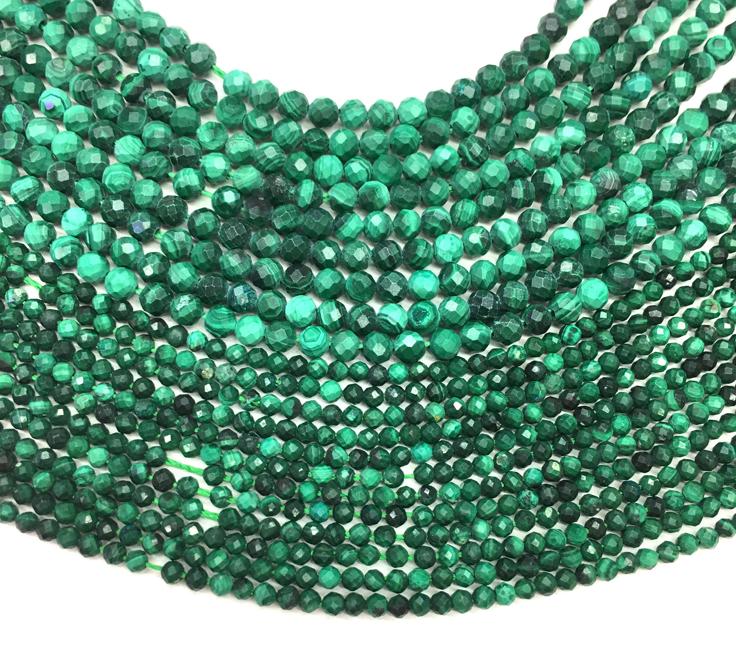 Natural Malachite Small Size Loose Beads