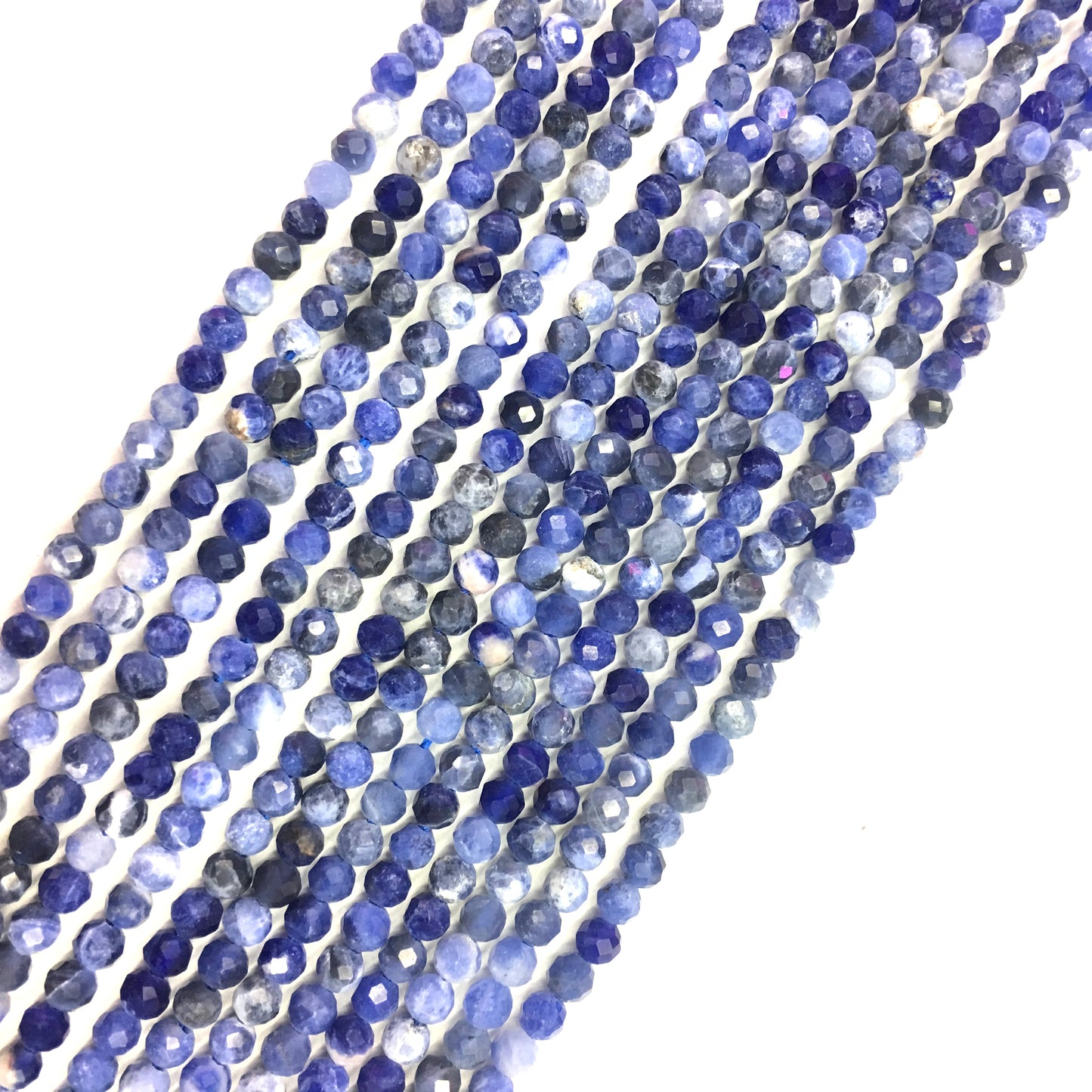 Natural Blue Sodalite  Small Size Loose Beads