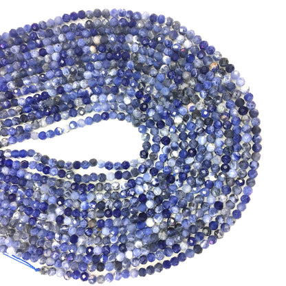 Natural Blue Sodalite  Small Size Loose Beads