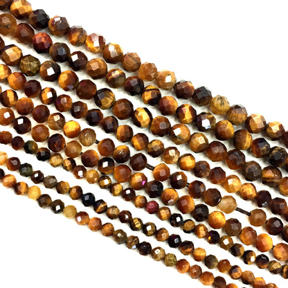 Natural Tigers Eye Small Size Loose Beads