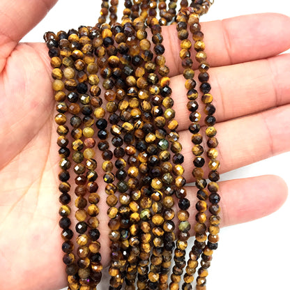 Natural Tigers Eye Small Size Loose Beads