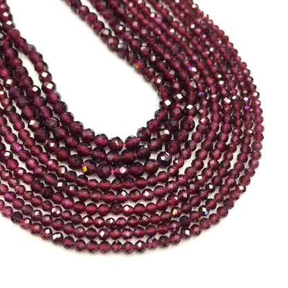 Natural Red Garnet Small Size Loose Beads