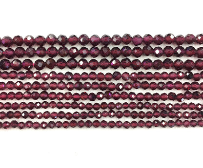 Natural Red Garnet Small Size Loose Beads