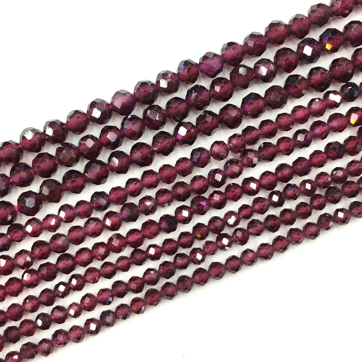 Natural Red Garnet Small Size Loose Beads