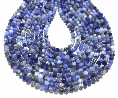 Natural Blue Sodalite  Small Size Loose Beads