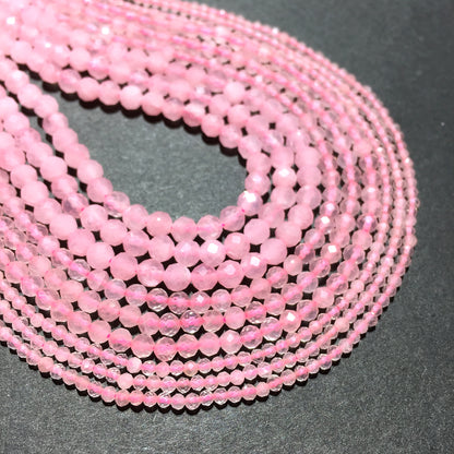 Natural Pink Rose Quartz Small Size Loose Beads