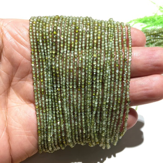 Natural Green Color CZ Small Size Loose Beads